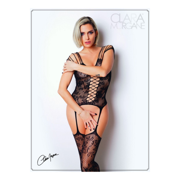 Bodystocking imprimé florale - Le Numéro 10 - Collection Bodystocking 